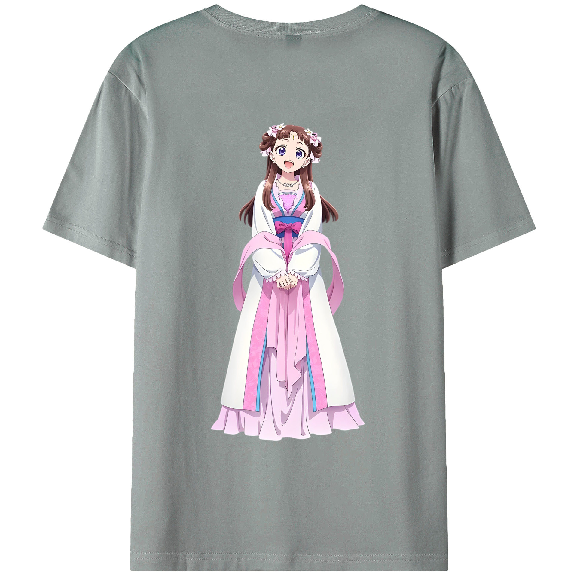 （画像用） 薬屋のひとりごと The Apothecary Diaries 綿100％ メンズ半袖Tシャツ（バックプリント） 通気性